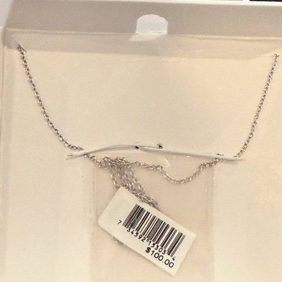 Multi-Gemstone Linear Pendant Necklace-
Sterling Silver-R.H. Macy & Co Brand New - Picture 13 of 14